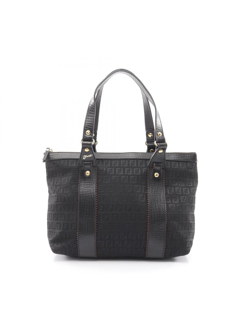 Fendi Zucchino Tote Bag Canvas Leather #272936F10B